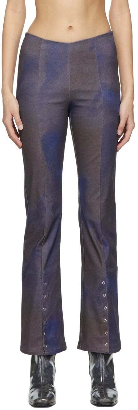 Paloma Wool Rain Flared Trousers US XS EU 34 Womens Blue Pants SSENSE $240